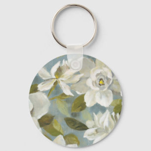 石板の青のGardenias キーホルダー