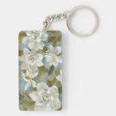 石板の青のGardenias キーホルダー (裏面)