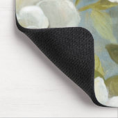 石板の青のGardenias マウスパッド (コーナー)