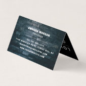 石板ウォール、モダンスタイルダブルロイヤリティ 名刺 (裏面)