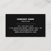 石板ウォール、モダンスタイル 名刺 (裏面)