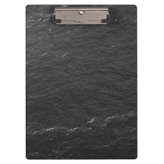 石板キラキラと背景の黒シェールテクスチャ クリップボード (正面)