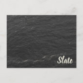 石板キラキラと背景の黒シェールテクスチャ シーズンポストカード (正面)