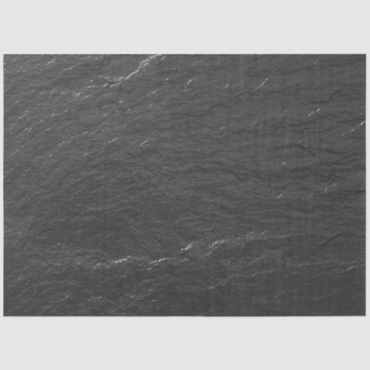 石板キラキラと背景の黒シェールテクスチャ 薄葉紙 (正面)