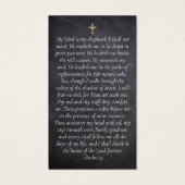 石板クロスフォトメモリアル祈りの言葉カード (裏面)