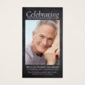 石板クロスフォトメモリアル祈りの言葉カード (正面)