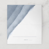 石板グラデーションブルー水結婚色の護衛/ プレイスカード (外部開封)