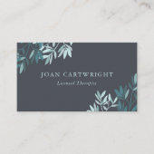 石板グレイグリーン離れリーセラピスト 名刺 (正面)