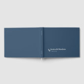 石板グレイ素朴シック結婚ズゲストブック ゲストブック (全面)