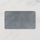 石板グレーおよびイエロー名刺 名刺 (裏面)