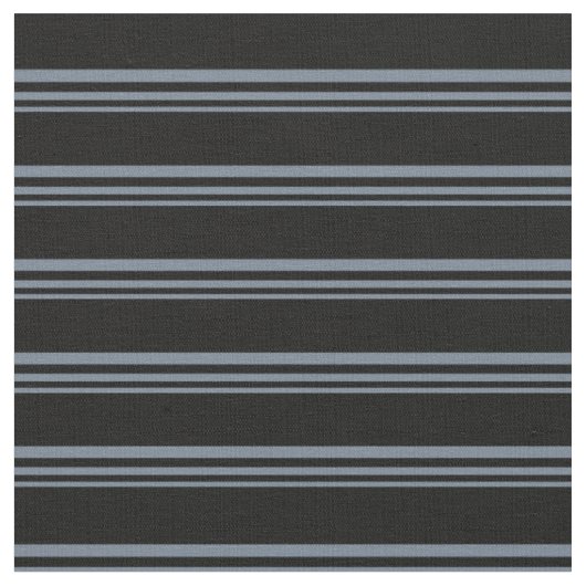 石板グレーと黒の線/ストライプパターン ファブリック (クローズアップ)