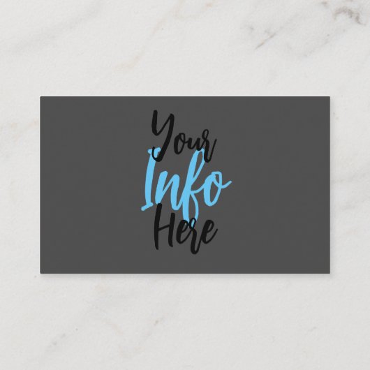 石板グレーはっきりした、理容師ロゴ/お客様の名前 名刺 (裏面)