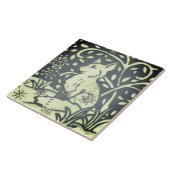 石板グレーグリーンキツネウィンタースノーウッドランド自然 タイル (側面)