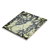 石板グレーグリーンラビットフローラウッドランド自然 タイル (側面)