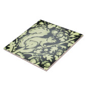 石板グレーグリーンリスアコーンウッドランド自然 タイル (側面)