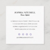 石板グレースクエア名刺 スクエア名刺 (裏面)