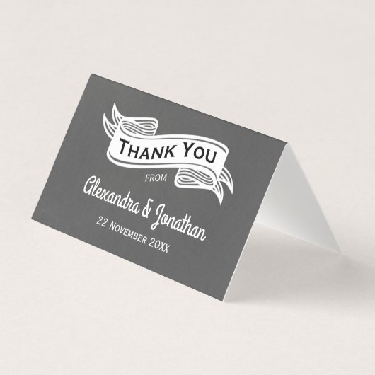 石板グレーチョークスタイル結婚ズサンキューユー (正面)