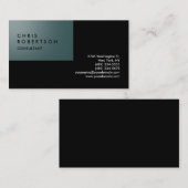 石板グレーブラックシッククリエイティブ名刺 名刺 (正面/裏面)