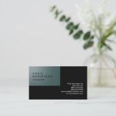 石板グレーブラックシッククリエイティブ名刺 名刺 (スタンド正面)