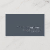石板グレーモノグラムコンサルタント名刺 名刺 (裏面)