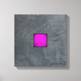 石板グレーラベンダーフキアアモダンート キャンバスプリント