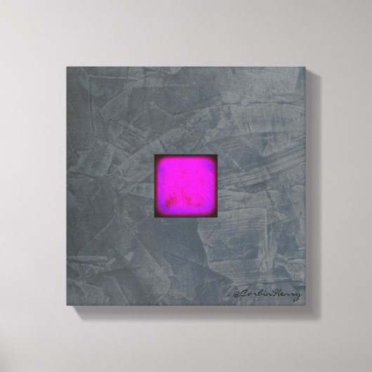 石板グレーラベンダーフキアアモダンート キャンバスプリント (正面)