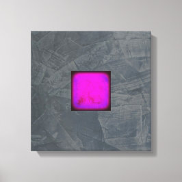 石板グレーラベンダーフキアアモダンート キャンバスプリント