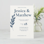 石板グ素朴レーシックオールインワン結婚ズ 招待状 (スタンド正面)