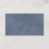 石板グ葉レイオンダスティブルーエレガントフェミニン 名刺 (裏面)