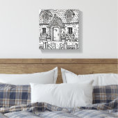 石板コテージ#10 キャンバスプリント (インサイチュ (寝室))