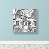 石板コテージ#11 キャンバスプリント (インサイチュ (ウッドフロア))