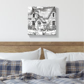石板コテージ#12 キャンバスプリント (インサイチュ (寝室))