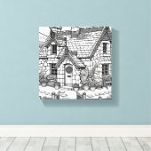 石板コテージ#12 キャンバスプリント (インサイチュ (ウッドフロア))