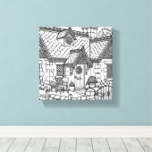 石板コテージ#15 キャンバスプリント (インサイチュ (ウッドフロア))