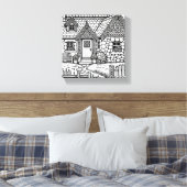 石板コテージ#19 キャンバスプリント (インサイチュ (寝室))