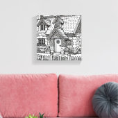 石板コテージ#22 キャンバスプリント (インサイチュ (リビング))