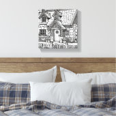 石板コテージ#22 キャンバスプリント (インサイチュ (寝室))