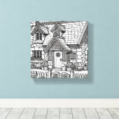 石板コテージ#22 キャンバスプリント (インサイチュ (ウッドフロア))