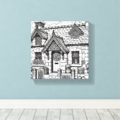 石板コテージ#29 キャンバスプリント (インサイチュ (ウッドフロア))