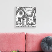 石板コテージ#30 キャンバスプリント (インサイチュ (リビング))