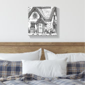 石板コテージ#30 キャンバスプリント (インサイチュ (寝室))