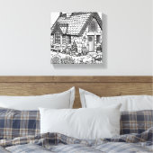 石板コテージ#31 キャンバスプリント (インサイチュ (寝室))