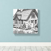 石板コテージ#31 キャンバスプリント (インサイチュ (ウッドフロア))