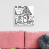 石板コテージ#32 キャンバスプリント (インサイチュ (リビング))