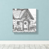 石板コテージ#32 キャンバスプリント (インサイチュ (ウッドフロア))