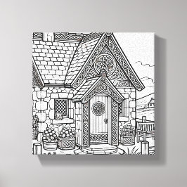 石板コテージ#32 キャンバスプリント