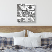 石板コテージ#3 キャンバスプリント (インサイチュ (寝室))