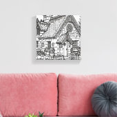 石板コテージ#40 キャンバスプリント (インサイチュ (リビング))