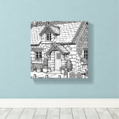 石板コテージ#43 キャンバスプリント (インサイチュ (ウッドフロア))