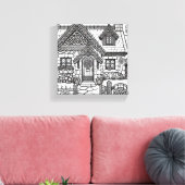 石板コテージ#44 キャンバスプリント (インサイチュ (リビング))